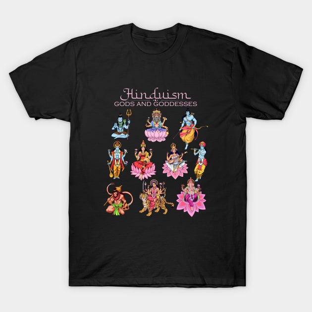 Hindu deities T-Shirt by Modern Medieval Design